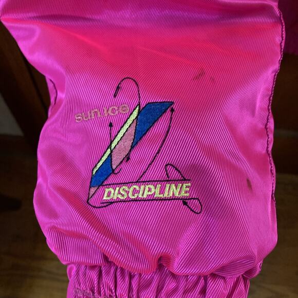 Sunice Ski Jacket Vtg Women’s Sz XL discipline Colorblock Pink Black Coat 80s 90 - Picture 6 of 16